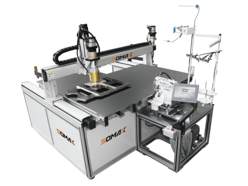 Overlock template machine